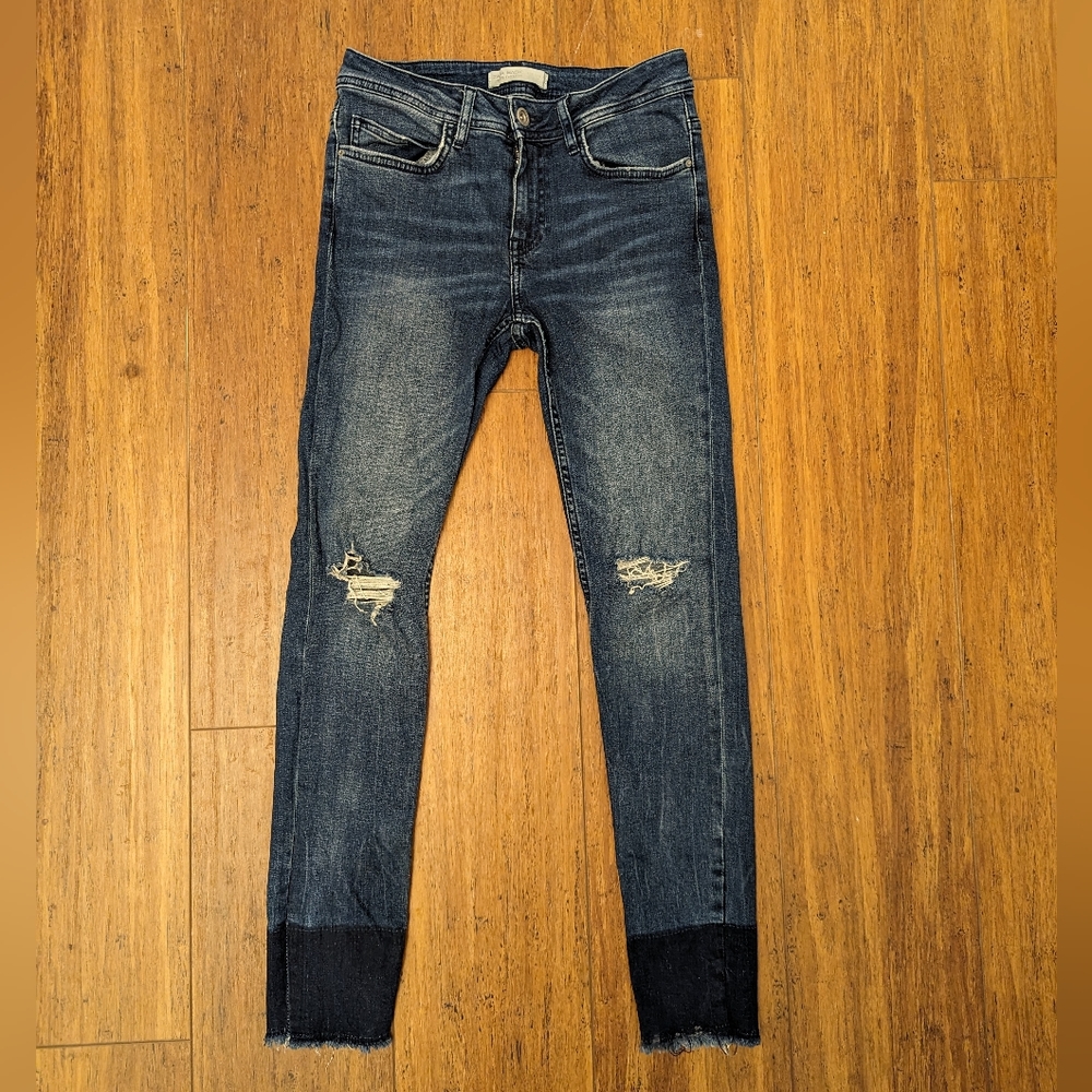 Zara Basic Denim Skinny Jeans Size 4
